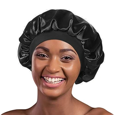 Image of Alnorm Sleep Caps Satin Lined Hair Bonnets for Black Women