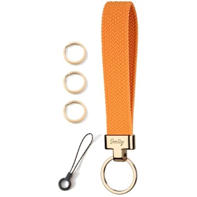 Image of SENLLY Wristlet Lanyard, Stretchy Keychain Holder, Original Elastic Anti Drop Design Keyring