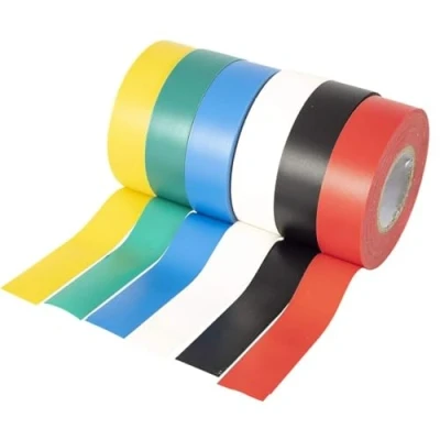 Image of GTSE Mixed 6 Pack PVC Electrical Insulation Tape, 20m x 19mm, Premium Multi colour Rolls, Long Adhesive Tape