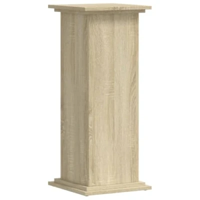 Image of vidaXL Plant Stand Pot Holder Engineered Wood Sonoma Oak Large Top Surface Indoor Decor 33 x 80 cm