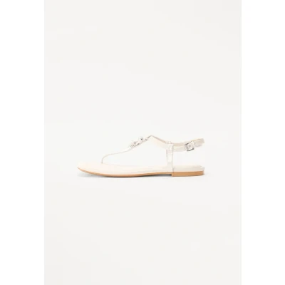 Image of DKNY Datto Tbar sandals, Women&#039;s, Size: 6.5, Soft white High quality imitation leather