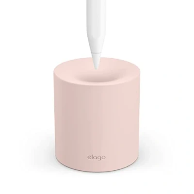 Image of elago Pencil Stand Compatible with Apple Pro, (1st &amp; 2nd Generation) and (USB C) Any Tablet Stylus or Without Case Sleeve (Lovely Pink)