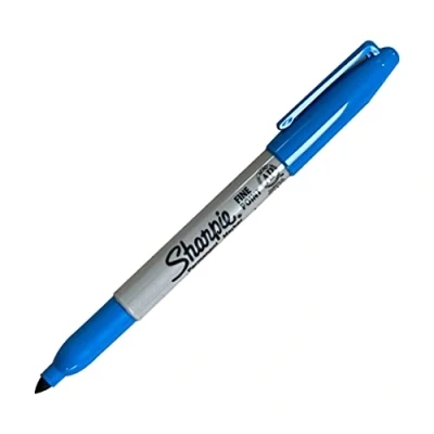 Image of Sharpie Permanent Classic Fine Marker Brilliant Blue 1 2 mm