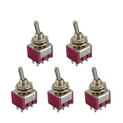 Image of Mintice™ 5 X On/Off/On Momentary Mini Miniature Toggle Switch Car Dash Dashboard DPDT 6Pin