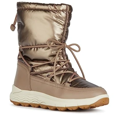Image of Geox Women&#039;s D Spherica 4x4 B ABX Ankle Boot, Dk Taupe, 5 UK