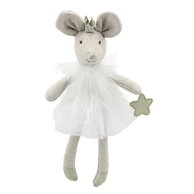 Image of Wilberry Dancers White Mouse Soft Toy WB004105