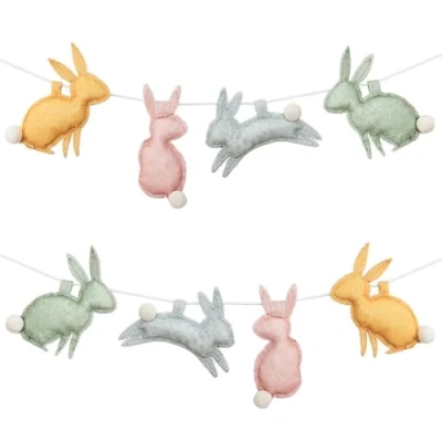 Image of Papierdrachen Felt Easter Wall Garland Playful Joy Festive Decoration