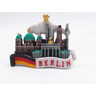 Image of Berlin Germany 3D Fridge Magnet Tourist Souvenir Gift &amp; Collection Home kitchen Decoration Magnetic Sticker Refrigerator