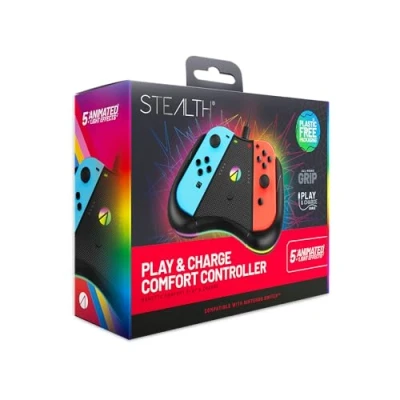 Image of STEALTH Light Up Play &amp; Charge Comfort Controller Compatible with Switch Joy Controllers