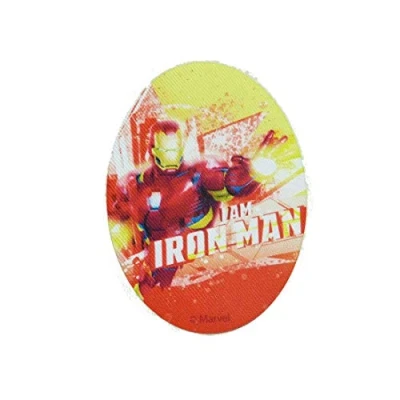 Image of Iron on Patches Avengers I am Man Comic red 11 x 8 cm by Marvel© Application Embroided Patch Badges