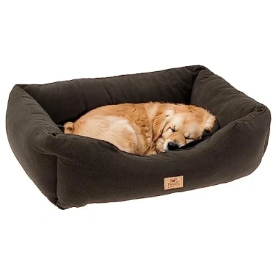 Image of Large Dog Bed COCCOLO MICROFLEECE 80 Soft, Washable Small and Cat Bed, Grey