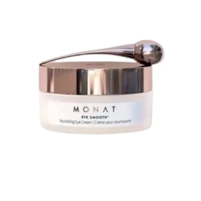 Image of M o n a t Eye Smooth Nourishing Cream, Rejuvenating &amp; Hydrating, Transforming Plant Stem Cells Squalane, Targets Puffiness, Dark Circles, Fine Lines, Wrinkles, 15ml