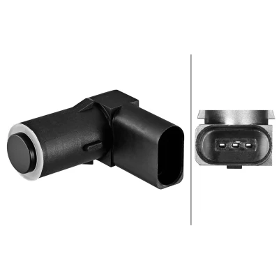 Image of 3U0919275A, 3U0919275B Parking Sensors HELLA 6PX 358 270 611 Front, Rear Ultrasonic Sensor SKODA: Superb I Saloon
