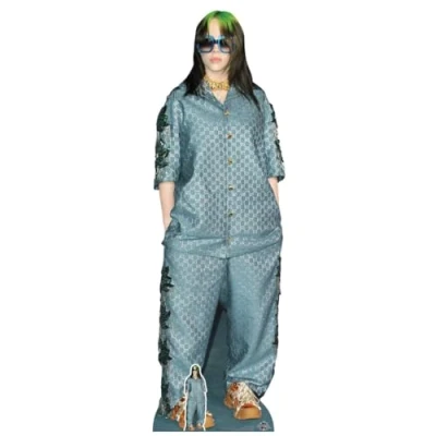 Image of CS824 Life Size Cut Out Billie E Green Hair with Free Mini Table Top Standee Height 163cm