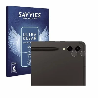 Image of Savvies 6 Pack Screen Protector compatible with Samsung Galaxy Tab S9 Plus WiFi (ONLY Camera Lens) Protection Film Clear