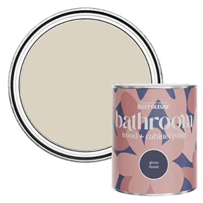 Image of Rust Oleum Light Brown Moisture Resistant Bathroom Wood and Cabinet Paint in Gloss Finish Hessian 750ml