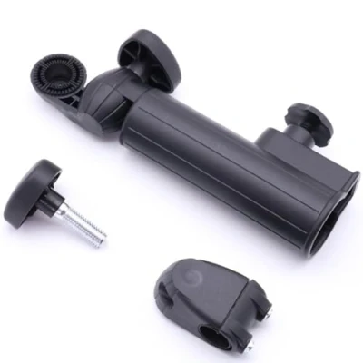 Image of TOGOODS Universal Golf Trolley Umbrella Holder Stand Plastic Accessory Station for Powakaddy Motocaddy Push Cart Black