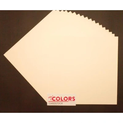Image of My Colors Cardstock 12 x Inch wash Heavyweight Bundle, White