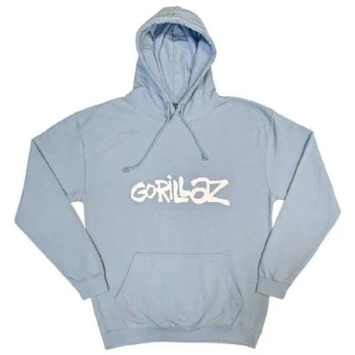 Image of Rock Off officially licensed products Gorillaz Cracker Island Pullover Hoodie S Blue
