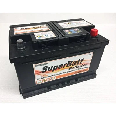 Image of 12V 75AH 700A SuperBatt XC096 Heavy Duty Calcium Silver Car Battery TYPE 096