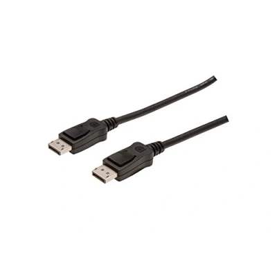 Image of DIGITUS DisplayPort cable UHD 4K/60Hz 1m with latch HBR 2 Compatible monitor, gaming graphics card