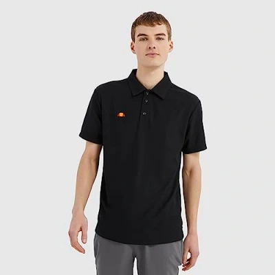 Image of ellesse Mens Bertola Polo Shirt Dark Grey S