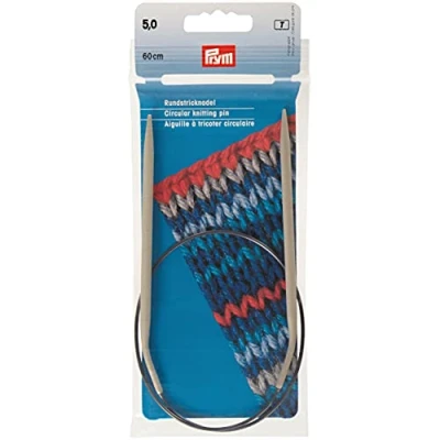 Image of Prym Circular Knitting Needle, Aluminium, Grey, 5 mm