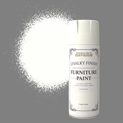 Image of Rust Oleum 400ml Chalky Finish Furniture Spray Paint Chalk White