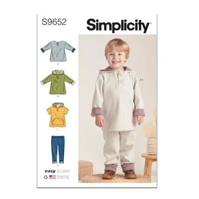 Image of Simplicity SS9652A Toddler Sportswear A (1/2 1 2 3 4)