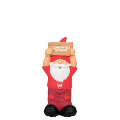 Image of FOCO Officially Licensed Arsenal FC Slogan Sign Football Garden Gnome