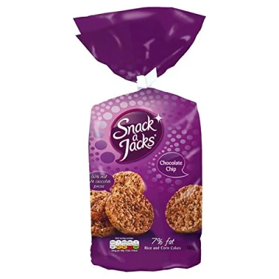 Image of Snack a Jacks Chocolate Chip Rice Cakes 180g (Pack of 4)