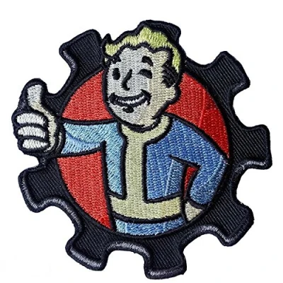 Image of Vault Boy Iron On Sew Embroidered Cosplay Fan Patch