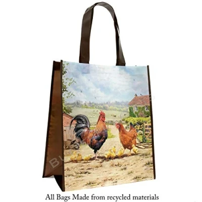 Image of Cockerel &amp; Hen Reusable Shopping Bag lp72106