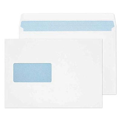 Image of Blake Purely Everyday C5 162 x 229 mm 100 gsm Wallet Peel &amp; Seal Window Envelopes (23708) White Pack of 500