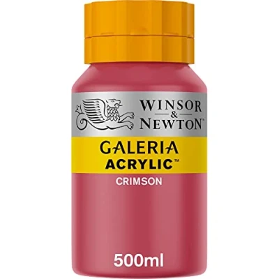 Image of Winsor &amp; Newton, Galeria Acrylic, Crimson, 500ml
