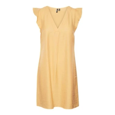 Image of VERO MODA Women&#039;s Vmnatja SL Short Dress WVN Ga Mini, Tangerine, S