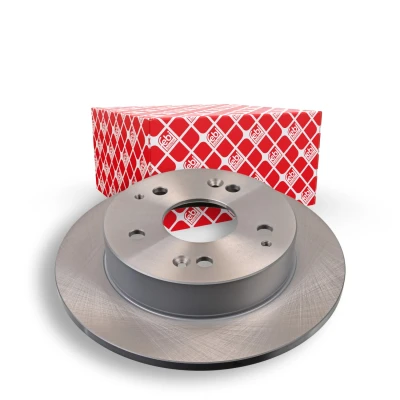 Image of 42510S5TE00 Brake disc FEBI BILSTEIN 108525 Rear Axle 260mm 10mm 5 Hole 114,3mm solid Coated HONDA: CIVIC 7 Hatchback