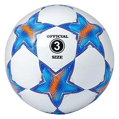 Image of Runleaps Football Size 3 for Kids, Ball Toys with Star Pattern Official Soccer Balls Training, Playing, Boys, Girls, Toddlers Age 8 (Blue)