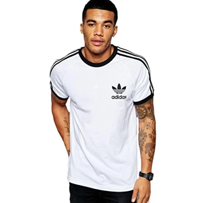 Image of adidas Originals Men&#039;s California Tee Shirt, White, Large