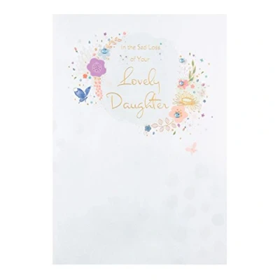 Image of Hallmark Sympathy Card &#039;Loss Of Your Daughter&#039; Medium [Old Model]
