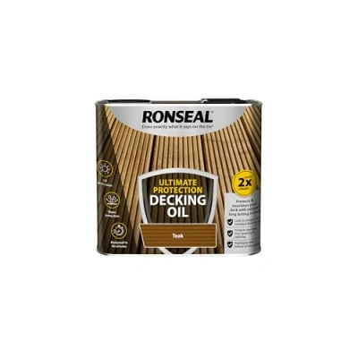 Image of Ronseal Ultimate Protection Decking Oil Teak 2.5L