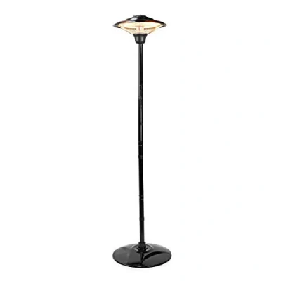 Image of Ex Pro 1.5KW Outdoor Freestanding Halogen Electric Garden Patio Heater, 1500W, IP34 Rated, with Height Adjustable Stand and Tip Over Protection