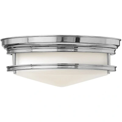 Image of Hadley 3 Light Semi Flush Ceiling Chrome, E27