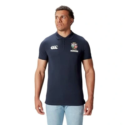 Image of Men&#039;s British &amp; Irish Lions Canterbury Pique Polo, Dark Sapphire, XS
