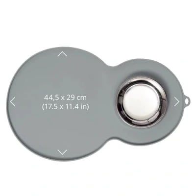 Image of Catit Peanut Placemat, Medium, Grey