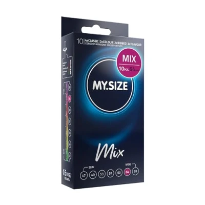 Image of My.Size Mix Condoms Size 6, 64 mm, Standard Pack, Contains 10 Pieces