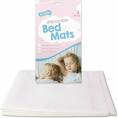 Image of SKYTE® 3X Disposable Bed mats Pads Incontinence Baby Changing mat Sheets Large Waterproof Sheet Kids Dry Nights All Night Change for Babies Toddlers Toddler