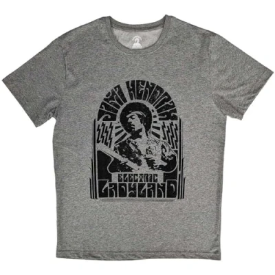 Image of Jimi Hendrix T Shirt Electric Ladyland Mono Logo Official Unisex Grey XL