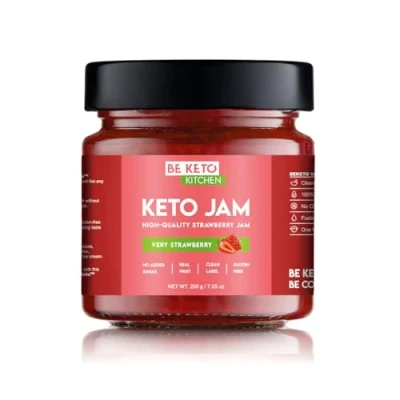 Image of BeKeto Keto jam Very Strawberry 200g Low carb Friendly Vegan, Gluten Free, Natural and Completely Sugar Free.