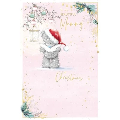 Image of Me To You Tatty Teddy Christmas Card My Beautiful Mammy 6x9ins Official Collection